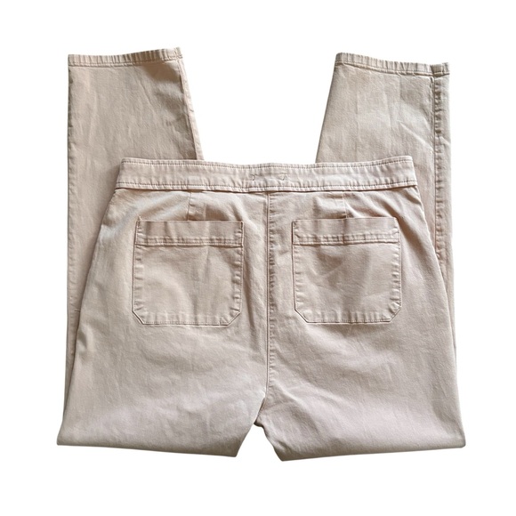 Eileen Fisher Tan Organic Cotton Stretch Ankle Comfort Chino Pants Size 12 - Picture 8 of 15